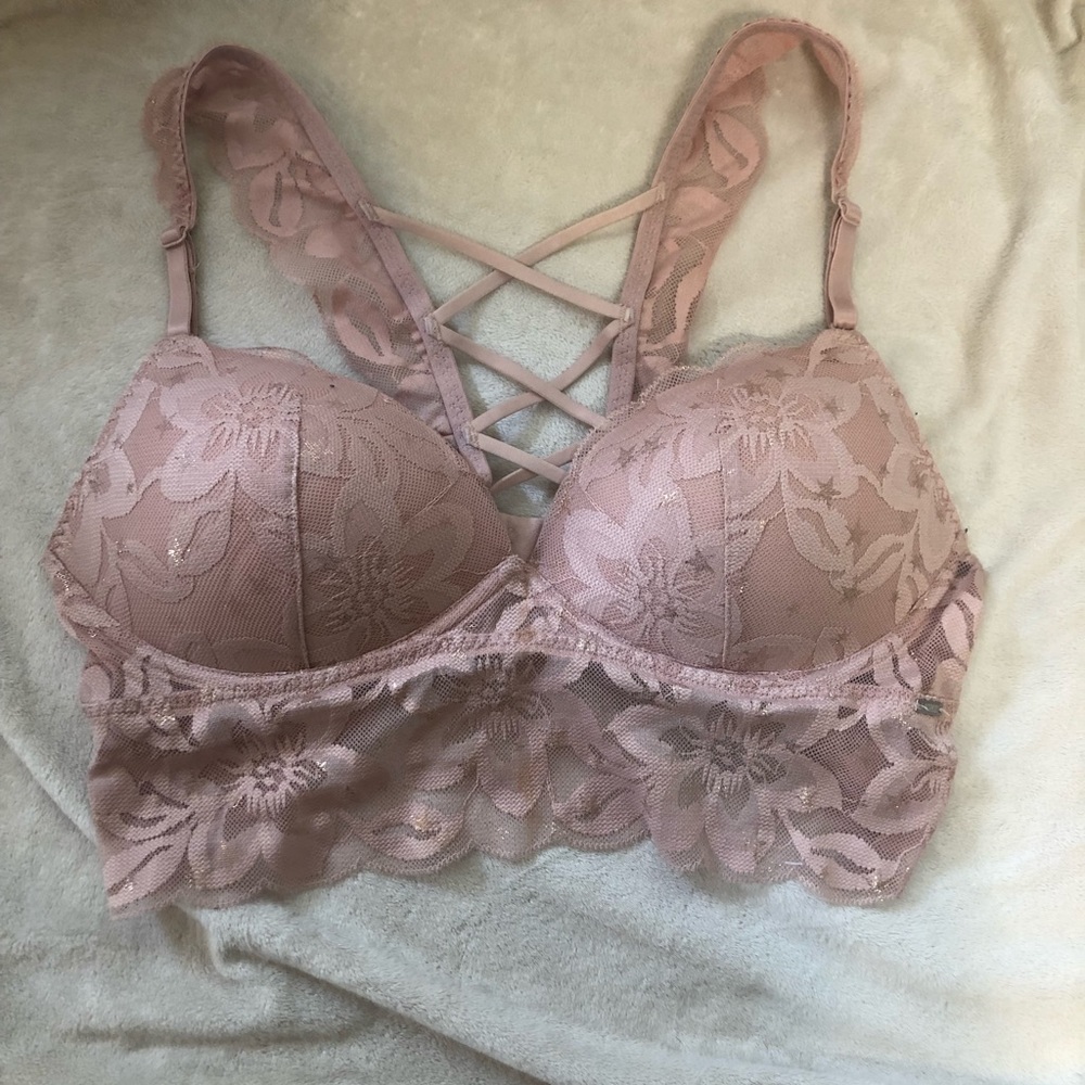 Pink Lace Bralette by Victoria Secret